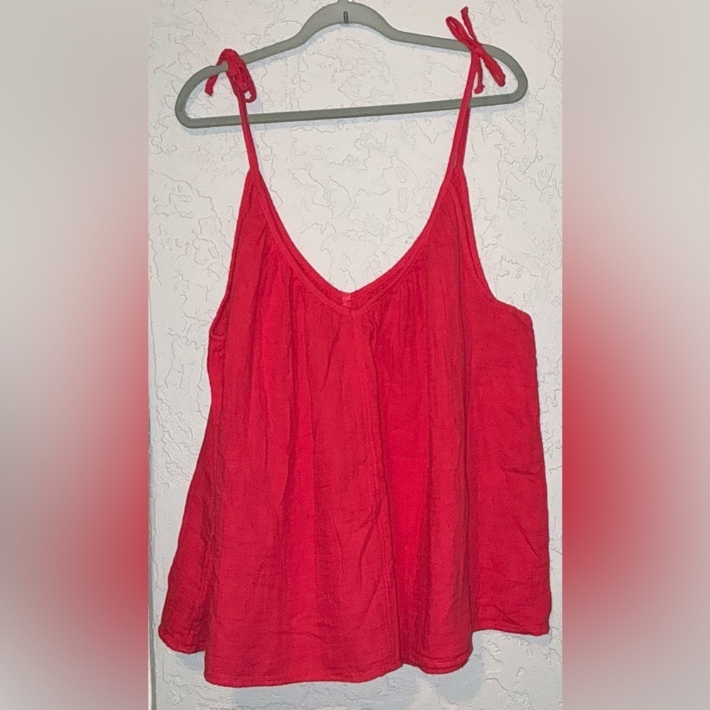 Old Navy Cosmic Rouge Double -Weave Cami Swing Top